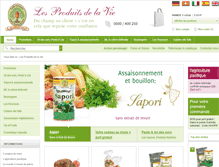 Tablet Screenshot of produits-de-la-vie.com